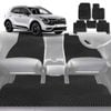 6D Diamond Car Floor Mats for Kia Sportage 2021-Current-Full Set-Black-Outback GT