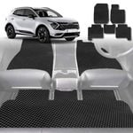 6D Diamond Car Floor Mats for Kia Sportage 2021-Current-Full Set-Black-Outback GT