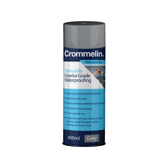 Crommelin 400ml Grey Sprayable Exterior Grade Waterproofing
