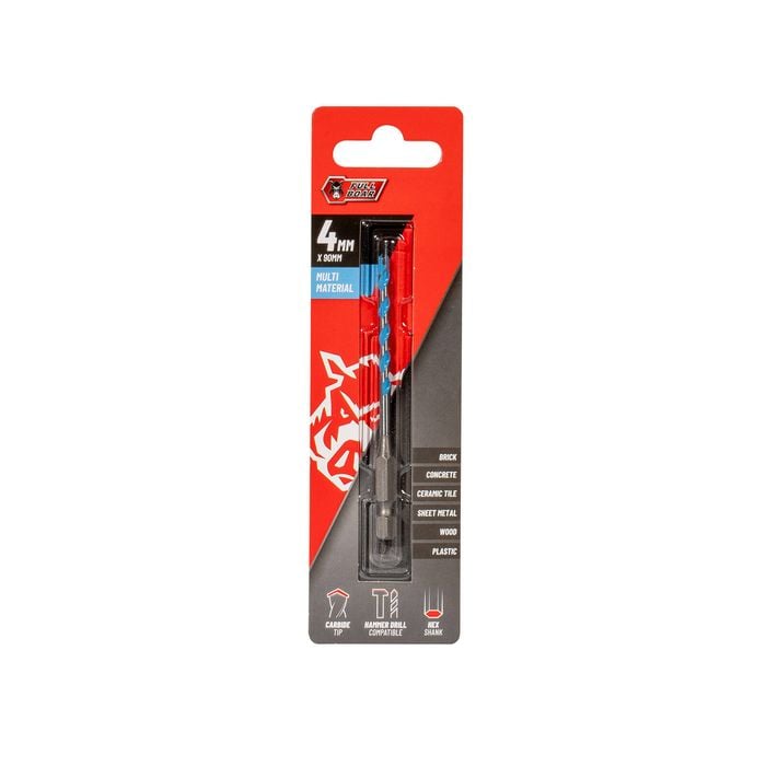 Full Boar 4 x 90mm Multi-Material Drill Bit