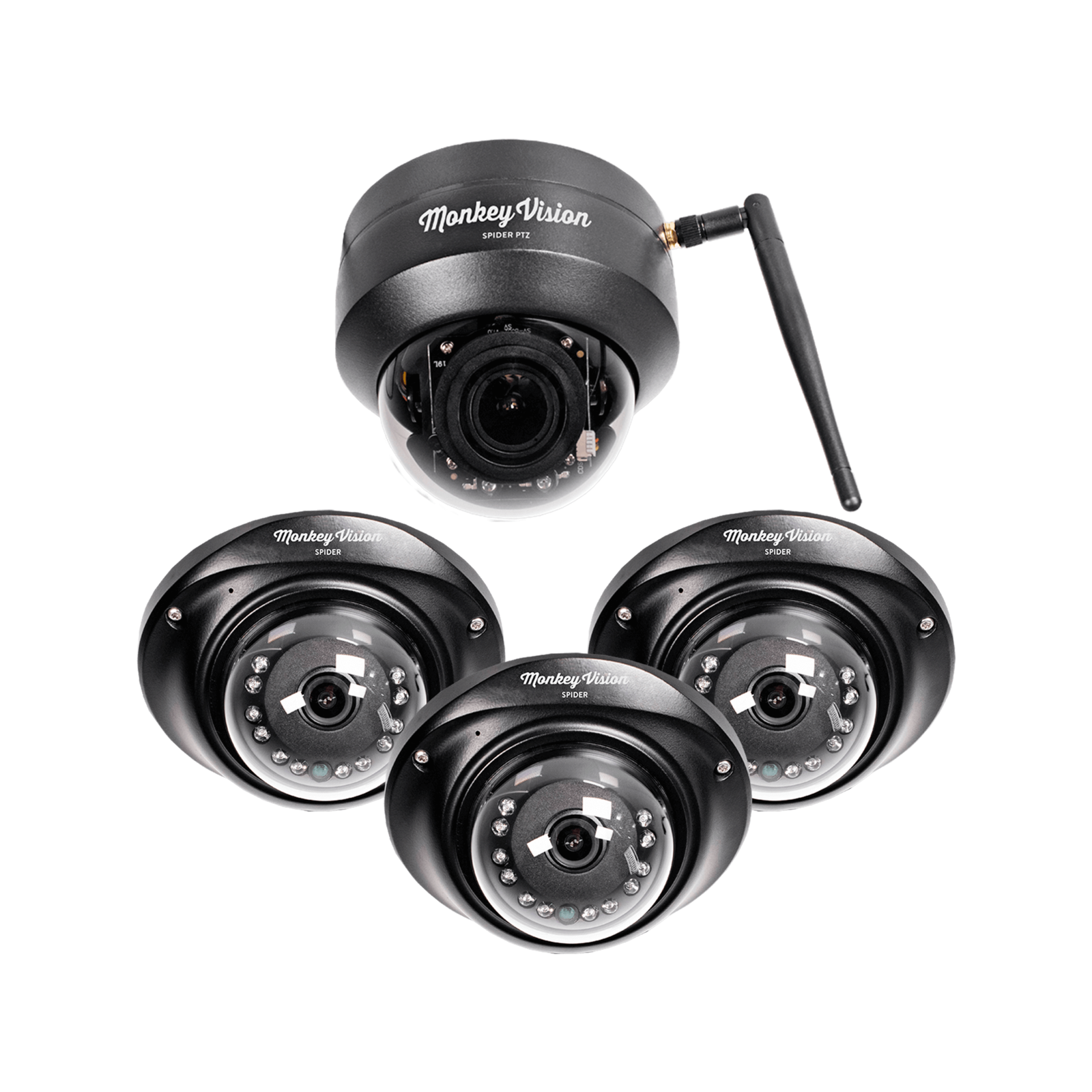 Monkey Vision Spider 4 Channel Security Camera Kit