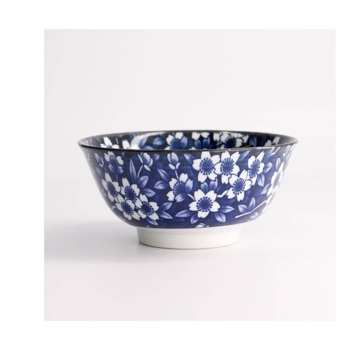 Tokyo Design Porcelain Bowl Sakura Blue Microwave Dishwasher Safe 15cm
