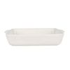 NF Living Rectangular Bake Dish 39x27x8 Durable Ceramic Baking Bakeware White