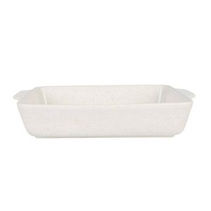NF Living Rectangular Bake Dish 39x27x8 Durable Ceramic Baking Bakeware White
