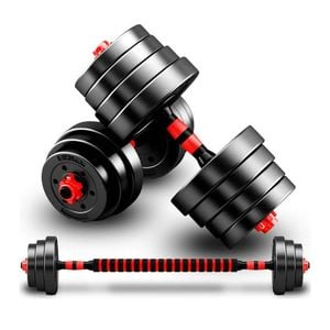 Fitness Master 40kg Adjustable Dumbbell Set Barbell Home Gym Exercise Weights