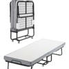VEVOR 79cm x 190cm Folding Bed with 10cm Mattress Twin Size Foldable with Sturdy Metal Frame