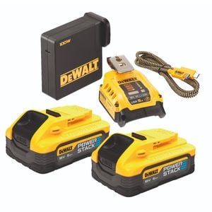 DeWALT 18V 5.0Ah XR POWERSTACK USB-C Starter Kit 