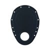 Cal Custom Small Block Chev Timing Cover Black Aluminium, SBC, Chevrolet