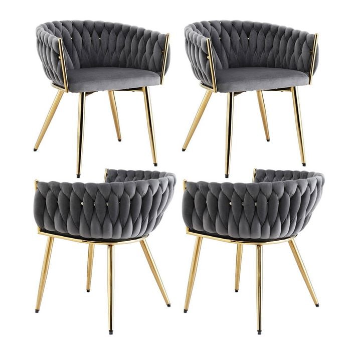 4x Artiss Dining Chairs Grey