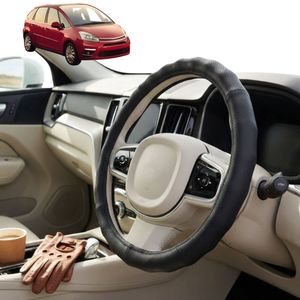 Australian Goose Steering Wheel Cover for Citroen C4 Picasso (5-Seater) 2006 - 2013 Circle Black