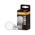 Osram 4W 470lm Frosted Warm White Fancy Round Filament LED B22 Light Globe