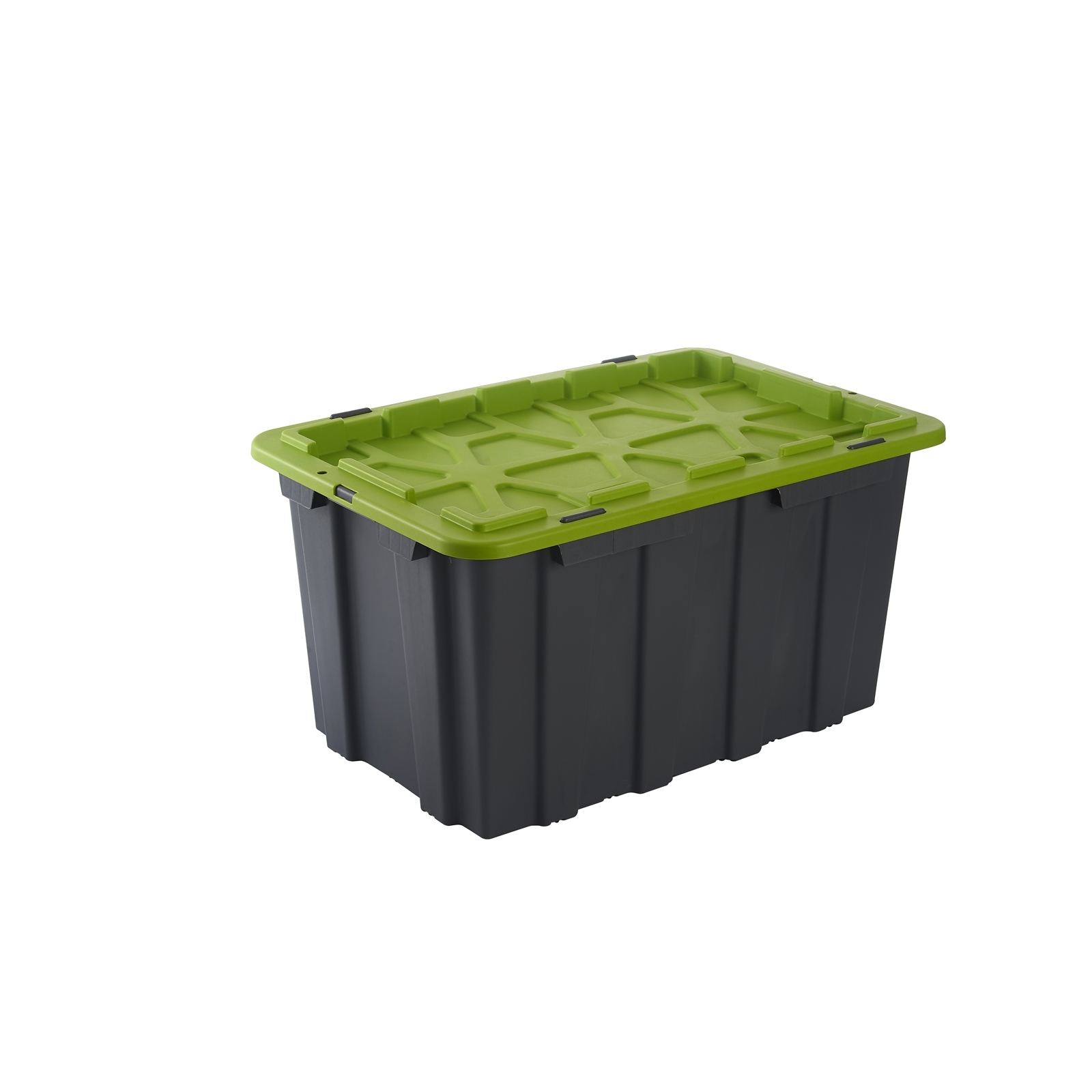 Montgomery 60L Grey And Green Heavy Duty Storage Container With Clip Lid product image