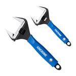 Kincrome 2 Piece Wide Jaw Adjustable Wrench Set