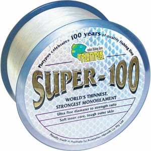 Platypus Super100 Clear Monofilament Fishing Line 500m 30lb