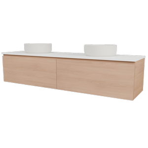 New England Joinery 1800mm Slim SilkSurface Top Wall Hung Vanity