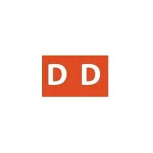 Avery Colour Coding Labels 25x38mm 180pk (Orange, D)