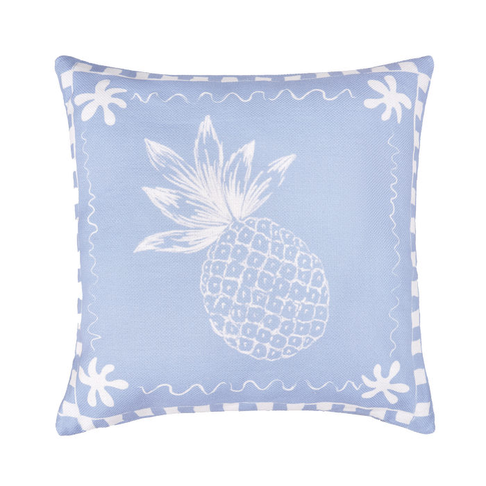 Mimosa 48cm x 48cm Au Soleil Pineapple Blue Outdoor Cushion