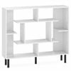Costway Modern Bookshelf Wooden Bookcase Shelf Storage Organizer White
