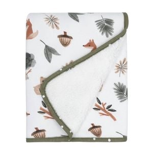 Living Textiles Sherpa Blanket - Forest Retreat