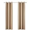 Mollers 120 x 223cm Caramel Blockout Trevally Eyelet Curtain