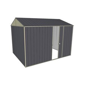 Build-a-Shed 2.3 x 3.0 x 2.3m Gable Single Sliding Side Door Shed - Grey