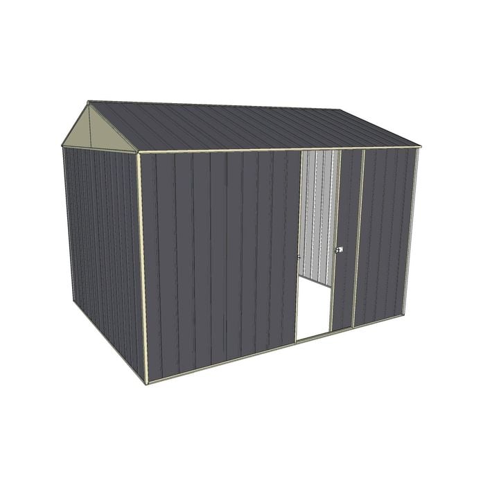 Build-a-Shed 2.3 x 3.0 x 2.3m Gable Single Sliding Side Door Shed - Grey