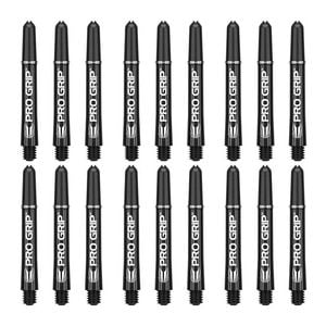 18pc Target Pro Grip Nylon Shaft/dart Stem Replacement Accessory Medium Black