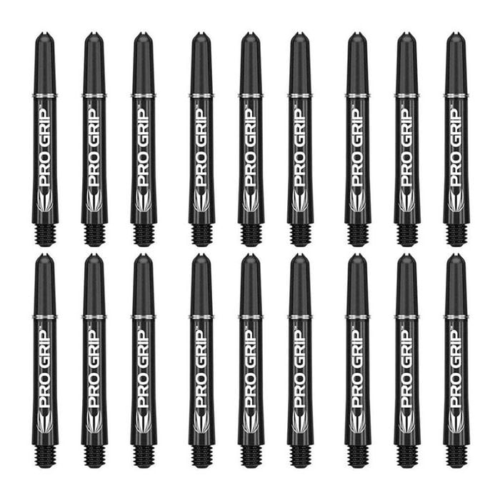 18pc Target Pro Grip Nylon Shaft/dart Stem Replacement Accessory Medium Black