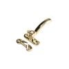 Jaeco Split Rail Window Fastener Left Hand Brass