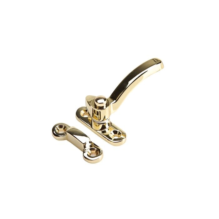 Jaeco Split Rail Window Fastener Left Hand Brass
