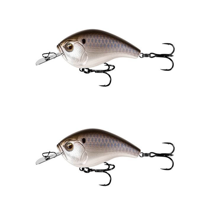 2x 13 Fishing 60mm Jabber Jaw Crankbait Fishing Lures - Black Back Shad