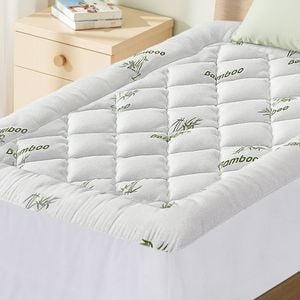 Giselle Bedding 5cm Pillowtop Mattress Topper Bamboo Cover King Single