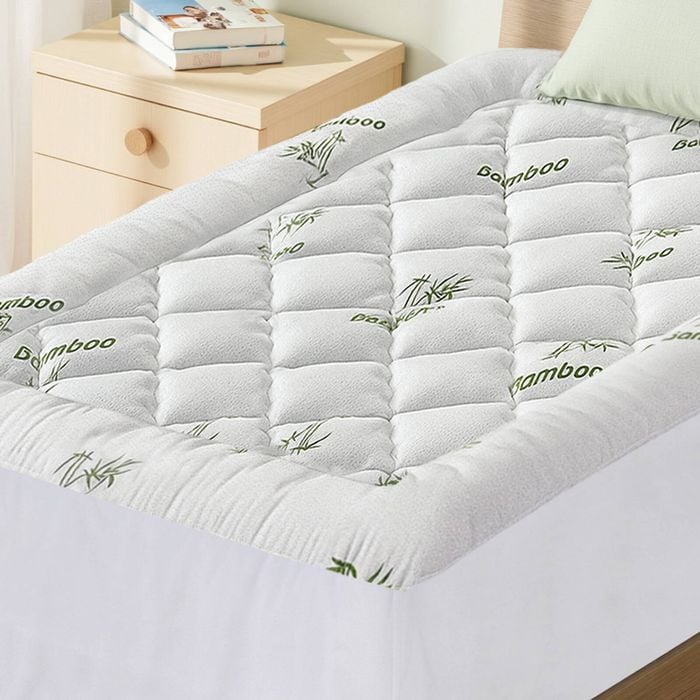 Giselle Bedding 5cm Pillowtop Mattress Topper Bamboo Cover King Single