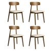 Levede 4pc Solid Wood Dining Chairs - Walnut