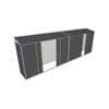 Build-a-Shed 0.8 x 6 x 2m Skillion Shed with Double and Single Sliding Side Doors - Grey
