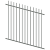 ProtectorAl 350 - 1200 x 1200mm Palladium Silver Raked Up to 15º Picket Top Pool Fence Panel
