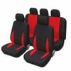 Catzon Car Seat Covers Full Set Polyester Seat Fit For Most Suvs Pickup Trucks-red