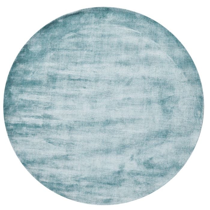 Modern Handmade Viscose Rug-Nova 6333-Sea Blue-160x160cm