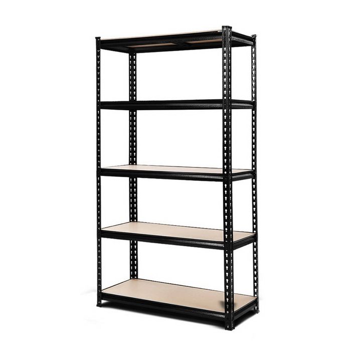 Relaxio 1.5M Garage Shelving Warehouse Rack Pallet Racking Storage Shelve Black
