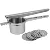 Avanti Stainless Steel Potato Ricer Kitchen Slicer/Masher w/ 3 Blades Silver