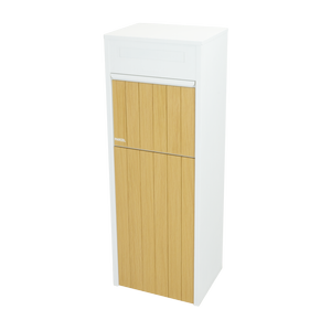 Sandleford 100cm White Matte Peninsula Parcel Letterbox