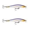 2x Rapala 9cm RipStop Shallow Jerkbait Hard Body Fishing Lures - Purple Descent