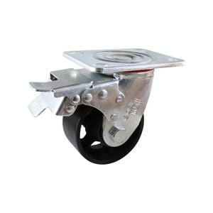 Easyroll 100mm Cast Iron Swivel Brake