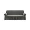 SOGA Sofa Cover 3-Seater Grey 195–230cm