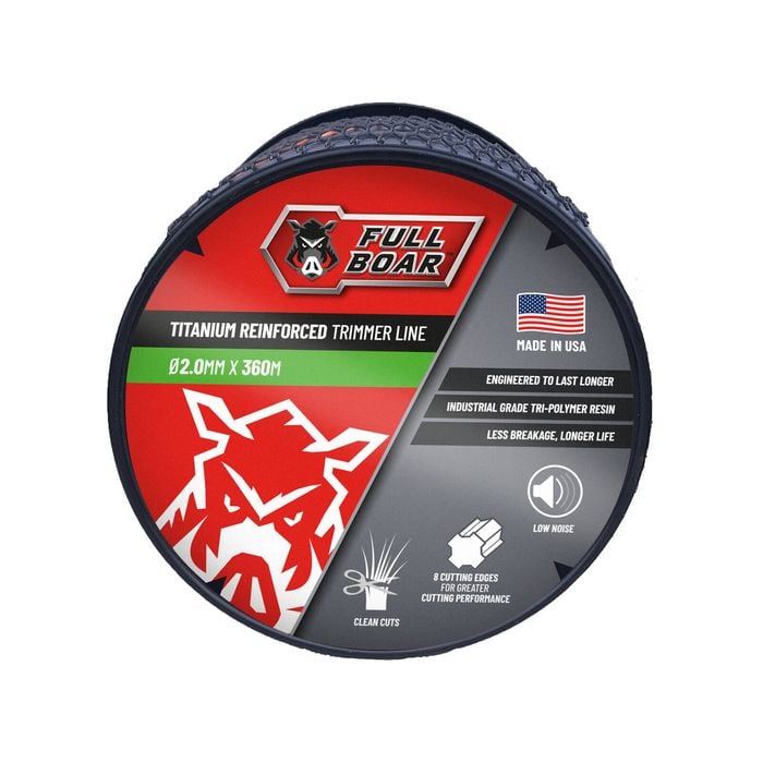 Full Boar Ø2.0mm x 360m Titanium Reinforced Trimmer Line