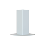 Rapid 240 x 240 x 250mm White PVC Temporary Fence Steel Foot