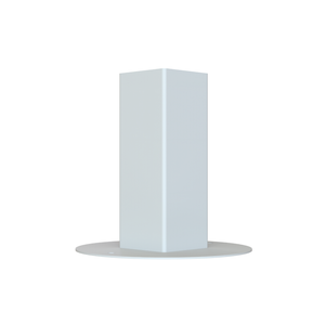 Rapid 240 x 240 x 250mm White PVC Temporary Fence Steel Foot
