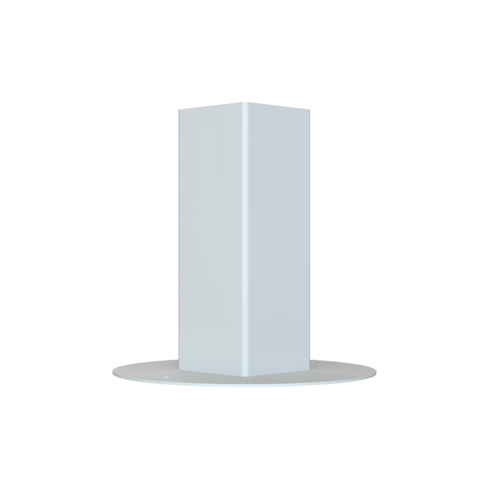 Rapid 240 x 240 x 250mm White PVC Temporary Fence Steel Foot