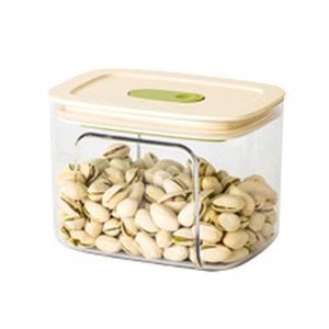 Taste Relax Space Transparent Snack Storage Box With Measuring Tray 133x96.5x93mm Candy & Nut Container For Home Or Travel