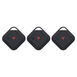 3pc Verbatim My Finder Dual Channel Wireless Tracker Rechargeable Black